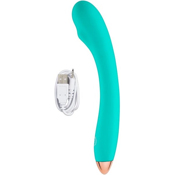 CLOUD 9 RECHARGEABLE G-SPOT SLIM 8IN SINGLE MOTOR TEAL