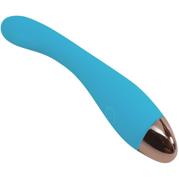 CLOUD 9 HEALTH & WELLNESS RECHARGEABLE G-SPOT SLIM 8IN SINGLE MOTOR AQUA BLUE