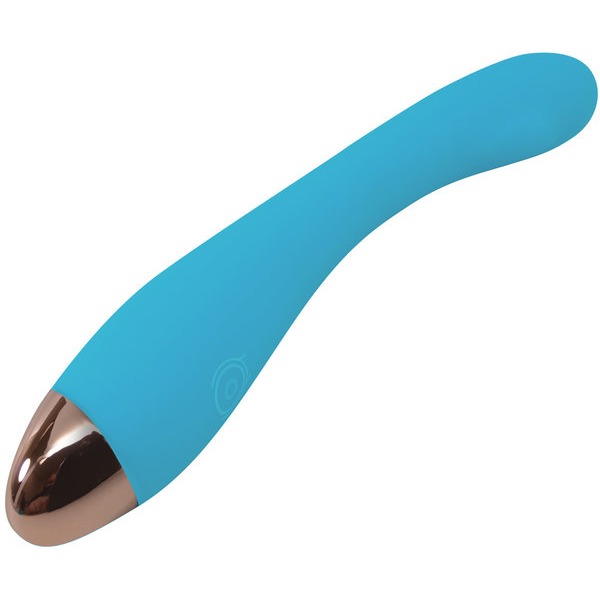 CLOUD 9 HEALTH & WELLNESS RECHARGEABLE G-SPOT SLIM 8IN SINGLE MOTOR AQUA BLUE