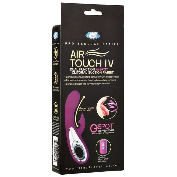 Pro Sensual Air Touch Iv G Spot Dual Function Clitoral Suction Rabbit