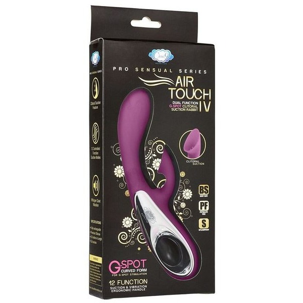 Pro Sensual Air Touch Iv G Spot Dual Function Clitoral Suction Rabbit