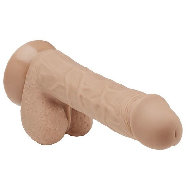 Cloud 9 Pro Sensual 7 Premium Silicone Dong W/ C Rings Tan "