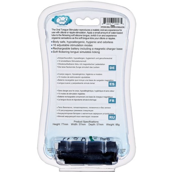 CLOUD 9 HEALTH & WELLNESS FLUTTER ORAL TONGUE STIMULATOR TEAL