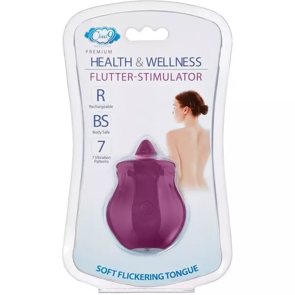 CLOUD 9 HEALTH & WELLNESS FLUTTER ORAL TONGUE STIMULATOR PLUM
