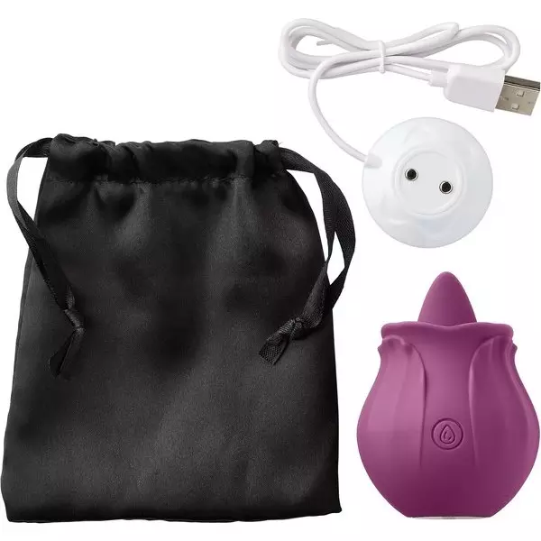 CLOUD 9 HEALTH & WELLNESS FLUTTER ORAL TONGUE STIMULATOR PLUM