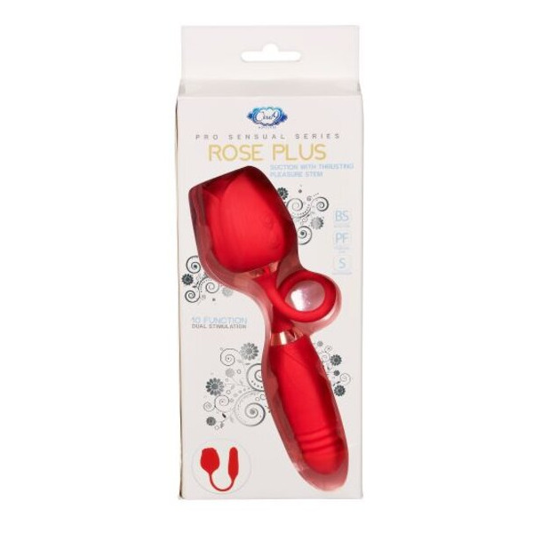 CLOUD 9 ROSE PLUS W/THRUSTING PLEASURE STEM HEALTH & WELLNESS COLLECTION